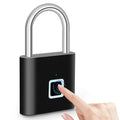 Rechargeable fingerprint padlock for lockers, bags and personal storage